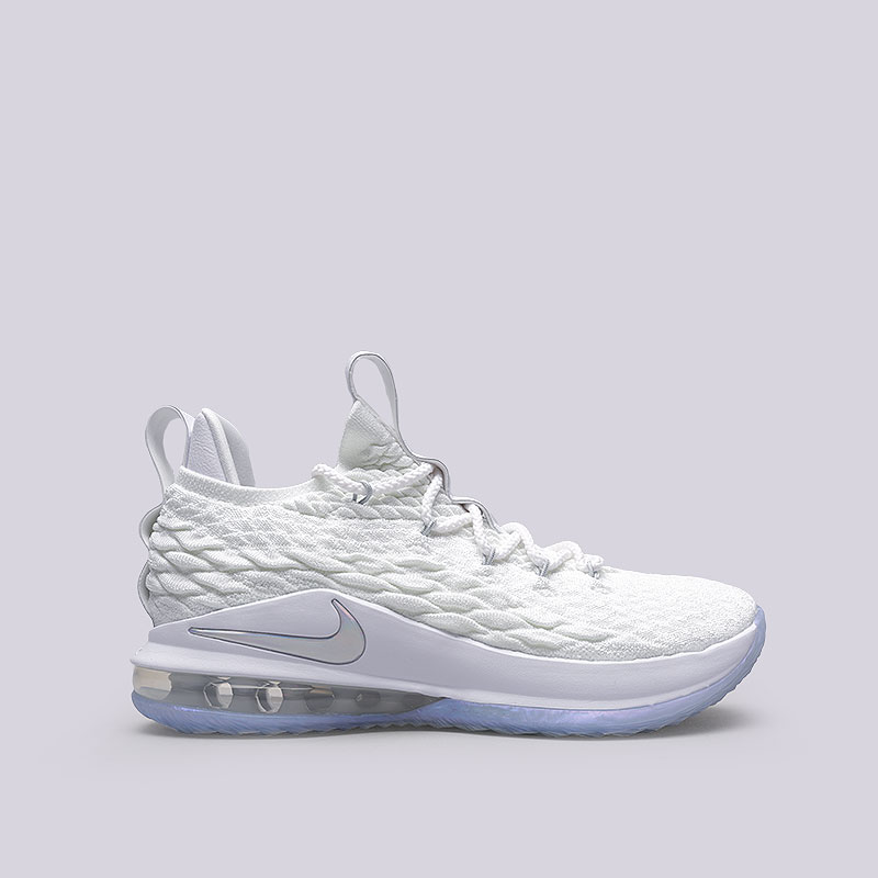 мужские белые баскетбольные кроссовки Nike Lebron XV Low AO1755-100 - цена, описание, фото 1